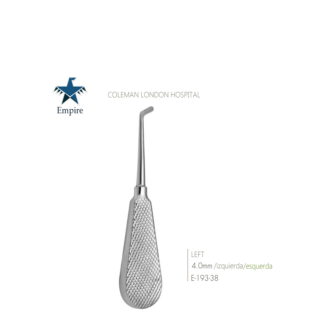 Empire's German Stainless Dental Root Surgery Elevator - COLEMAN LONDON HOSPITAL - Surgical instruments company