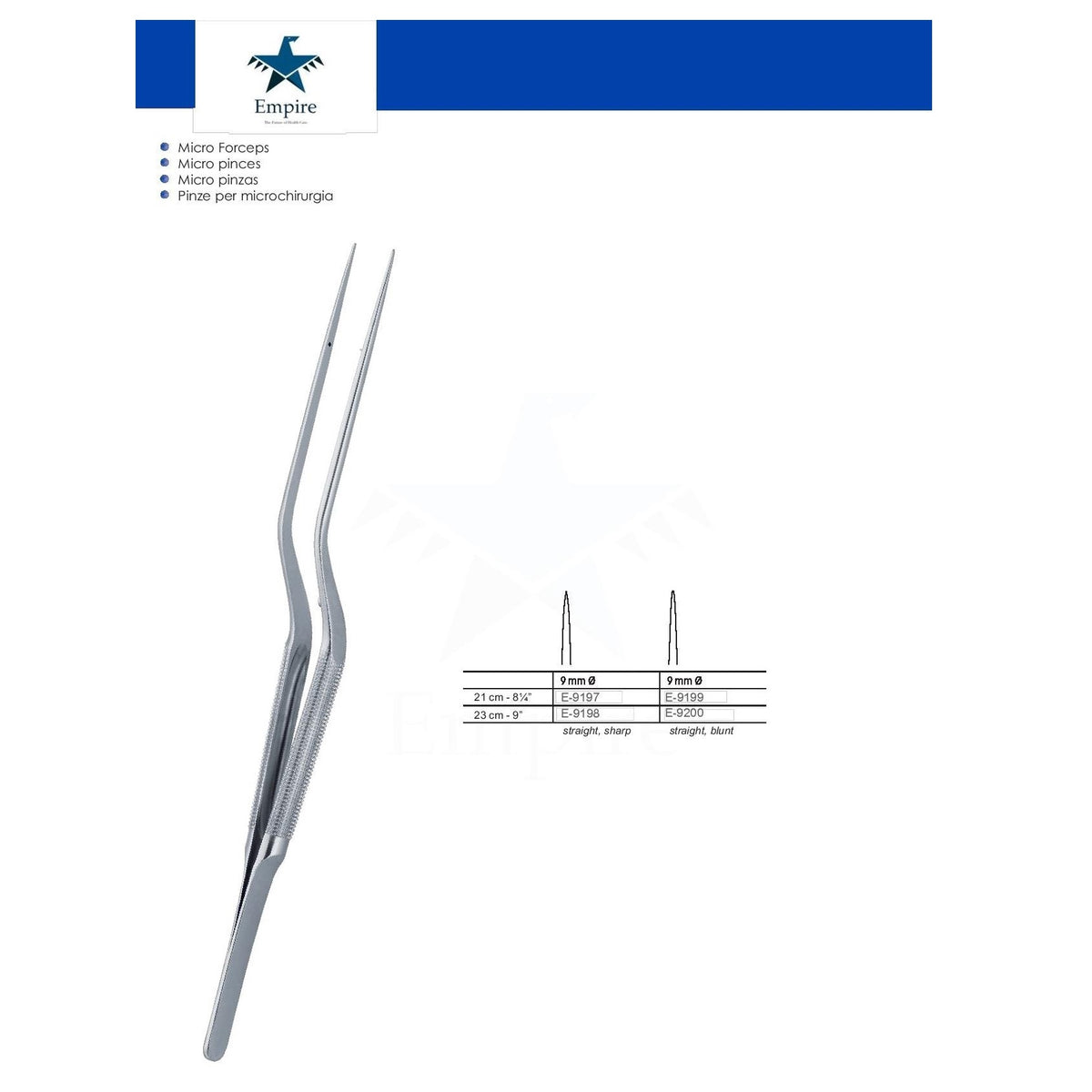 Empire's German Stainless Micro-Surgery Dissecting Forceps (Re-Useable ...