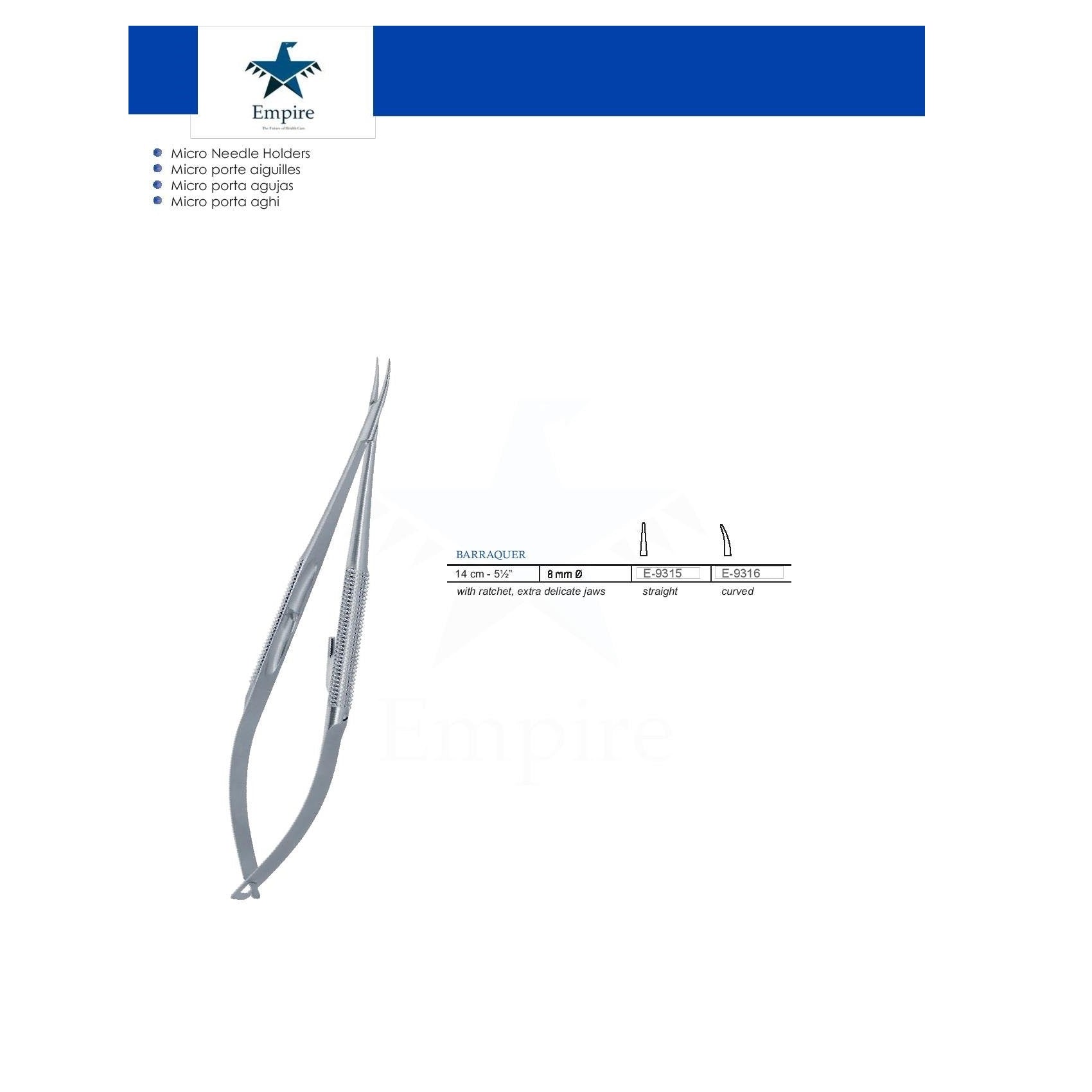 Empire's German Stainless Micro-Surgery Needle Holders (Re-Useable ...