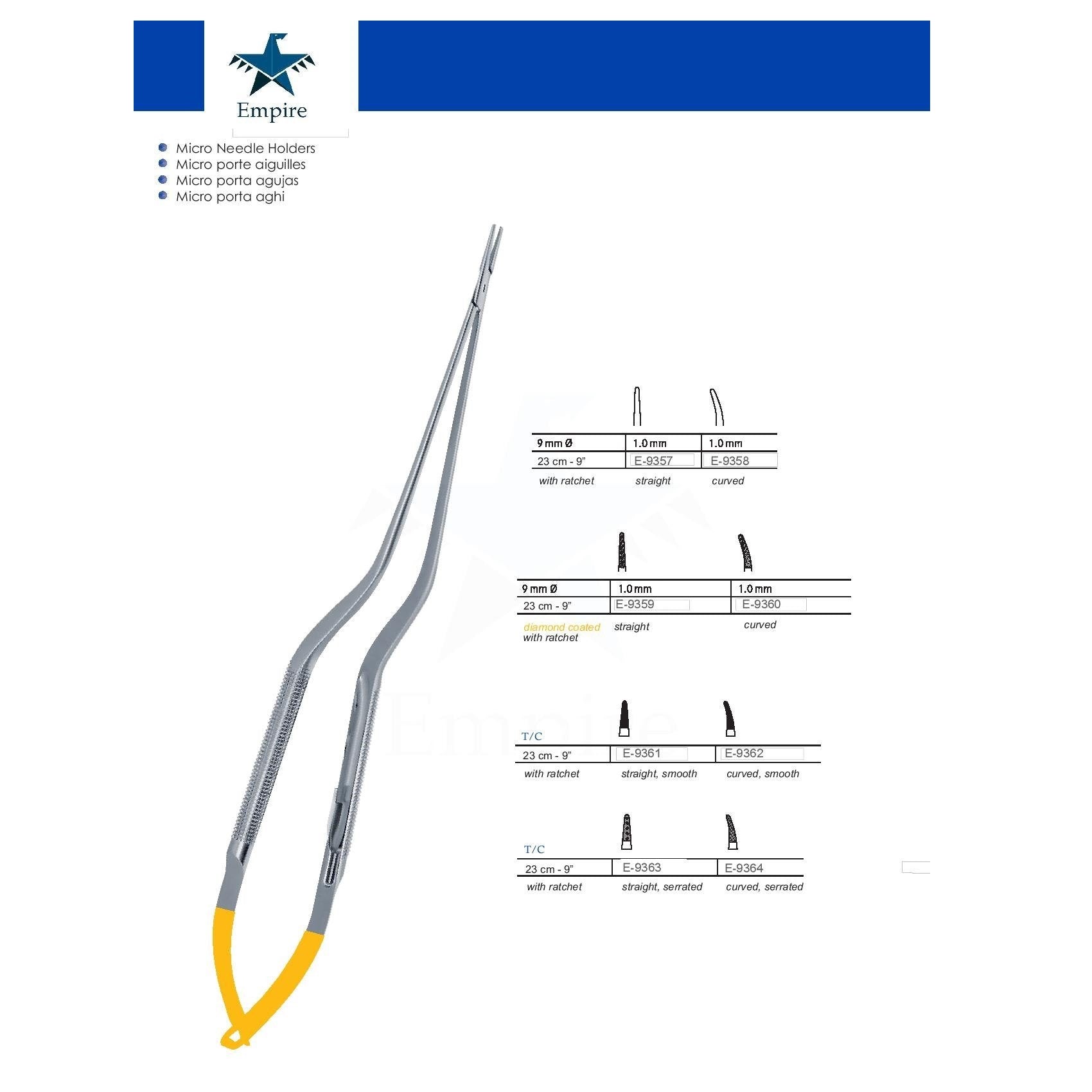 Empire's German Stainless Micro-Surgery Needle Holders (Re-Useable ...