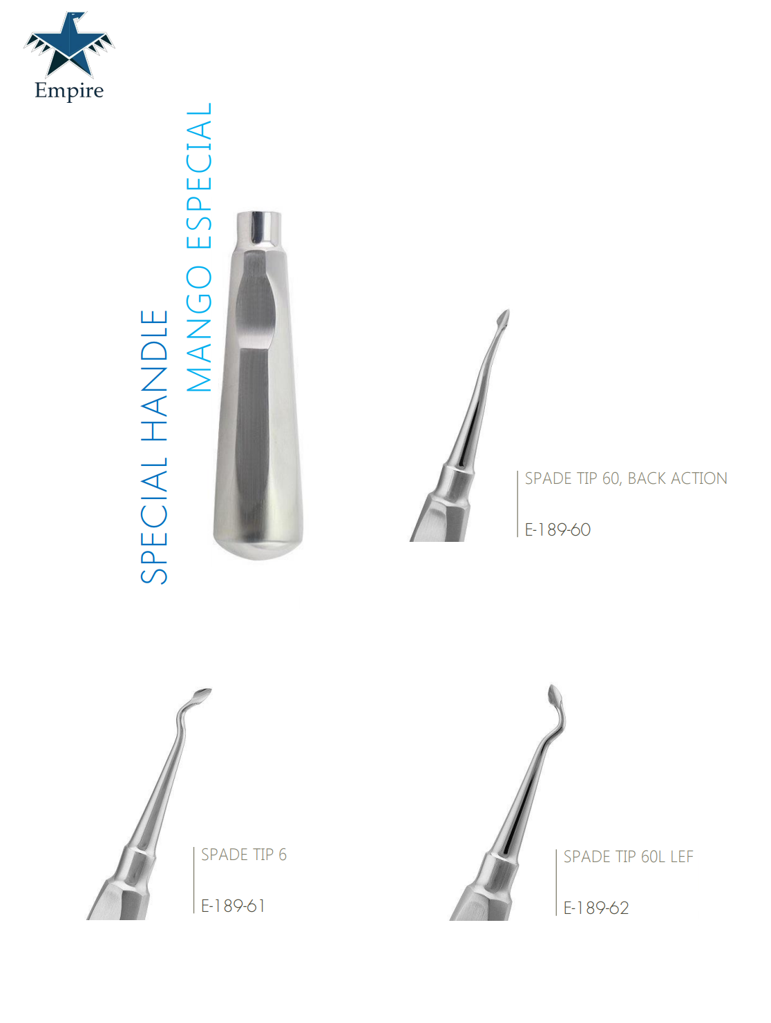 Empire's German Stainless Dental Root Surgery Elevator Spade Tip Root Elevator - New Exclusive Handle Easy Grip - Surgical instruments company