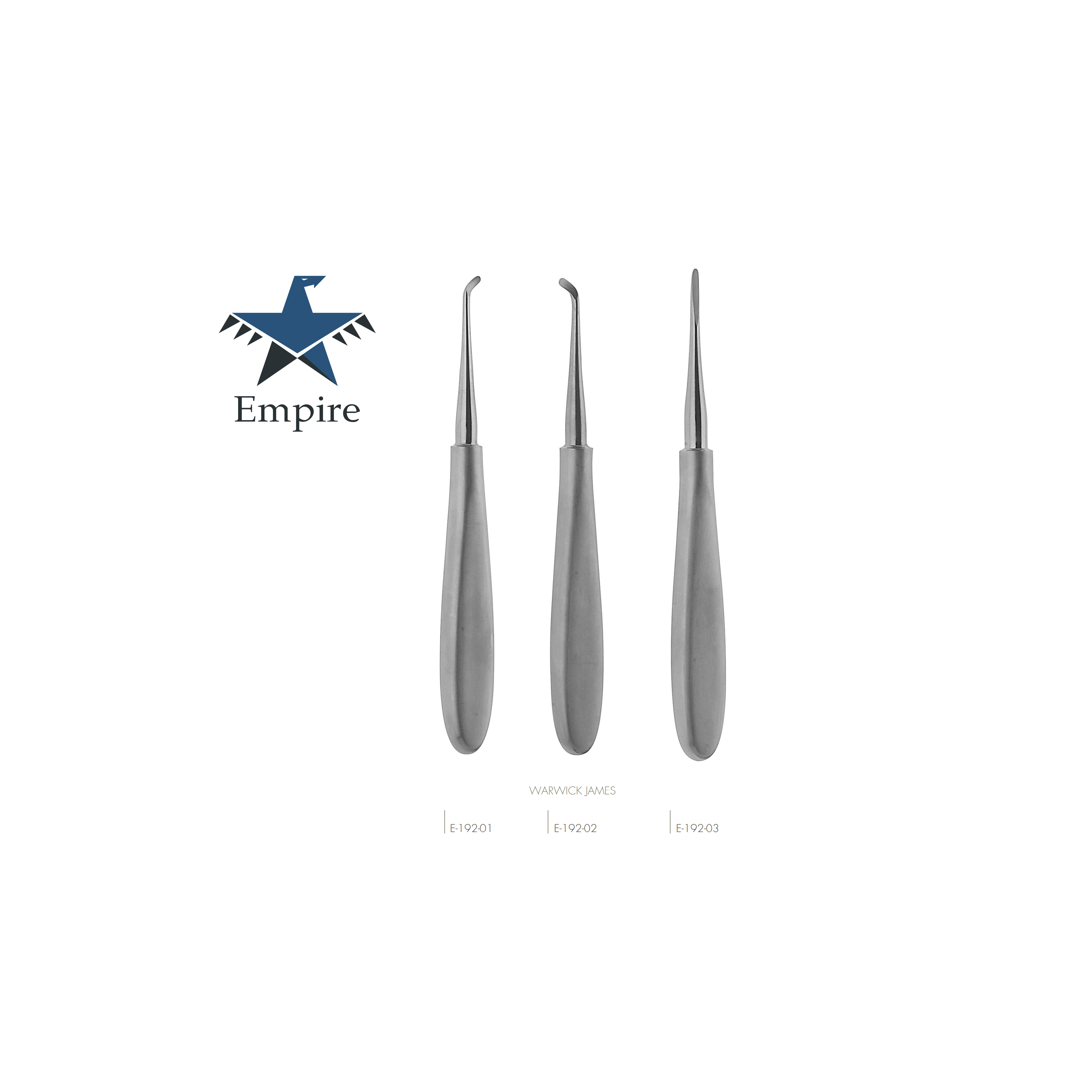 Empire's German Stainless Dental Root Surgery Elevator - Warwick James Elevator - Surgical instruments company